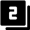 Icono del número dos