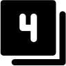 Icono del número cuatro